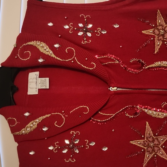 C.B. Collections Holiday Sweater Vest - Picture 3 of 6